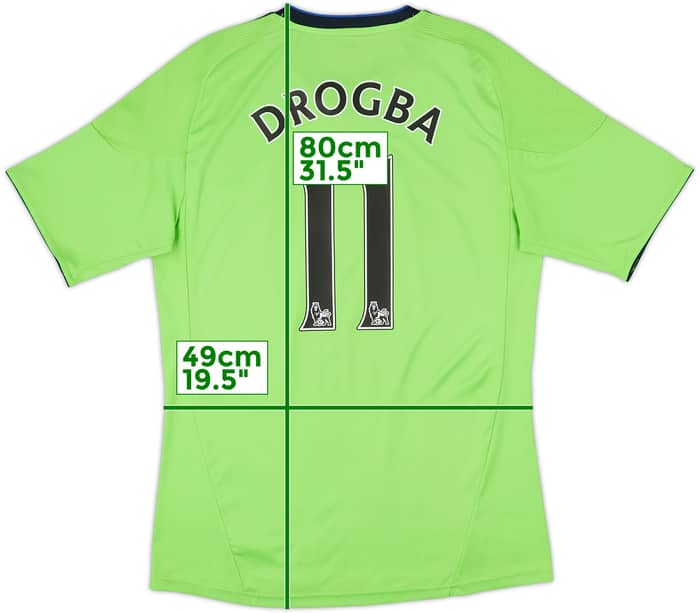 2010-11 Chelsea Third Shirt Drogba #11 - 6/10 - (M)