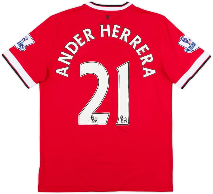 2014-15 Manchester United Home Shirt Ander Herrera #21 - 5/10 - (L)
