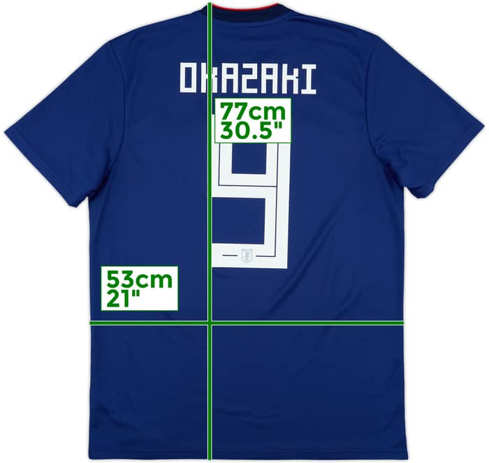 2018-19 Japan Home Shirt Okazaki #9 - 8/10 - (L)