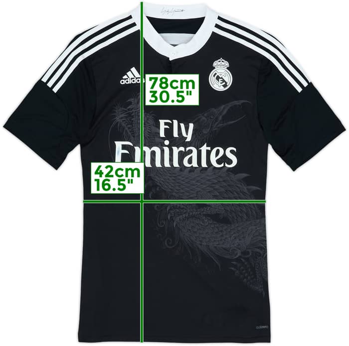 2014-15 Real Madrid Third Shirt Yohji Yamamoto #3 - 6/10 - (M)