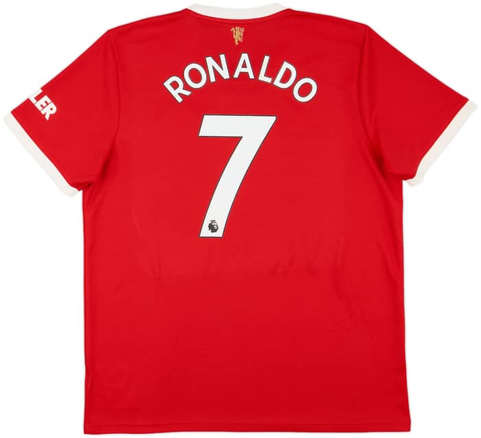 2021-22 Manchester United Home Shirt Ronaldo #7 - 8/10 - (XL)