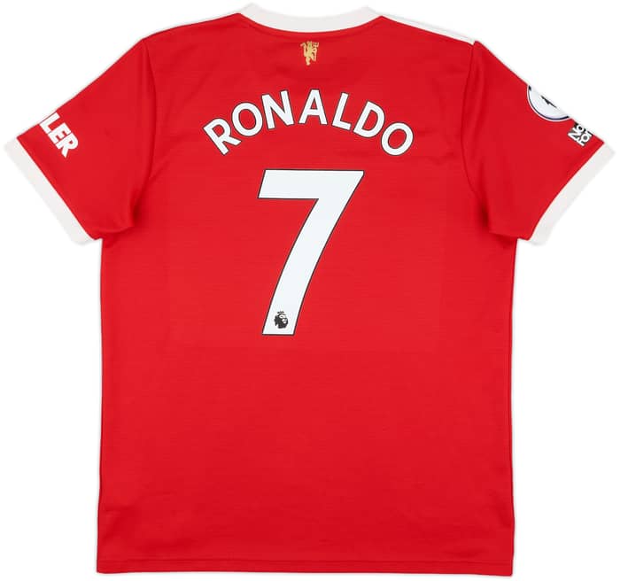 2021-22 Manchester United Home Shirt Ronaldo #7 - 9/10 - (L)