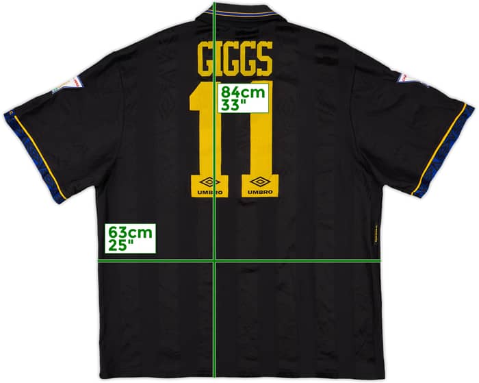 1993-95 Manchester United Away Shirt Giggs #11 - 6/10 - (XXL)