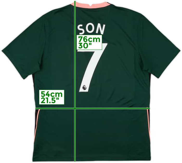 2020-21 Tottenham Away Shirt Son #7 - 8/10 - (L)