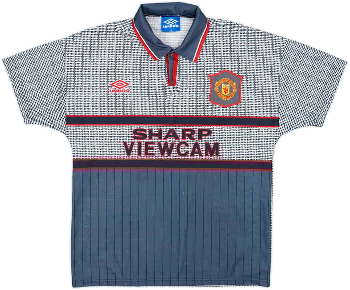 1995-96 Manchester United Away Shirt Cantona #7 - 8/10 - (M)