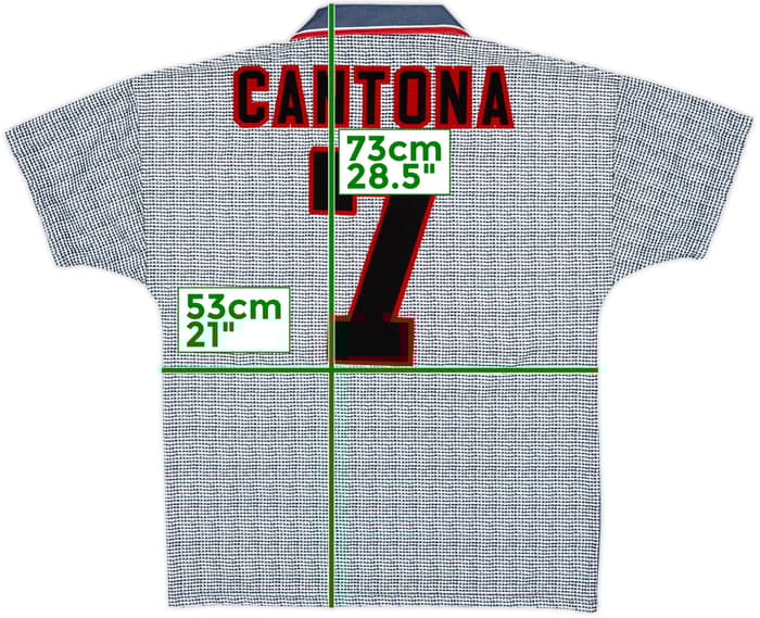 1995-96 Manchester United Away Shirt Cantona #7 - 8/10 - (M)