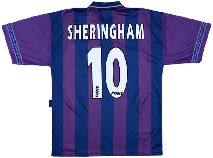 1995-97 Tottenham Away Shirt Sheringham #10 - 6/10 - (M)