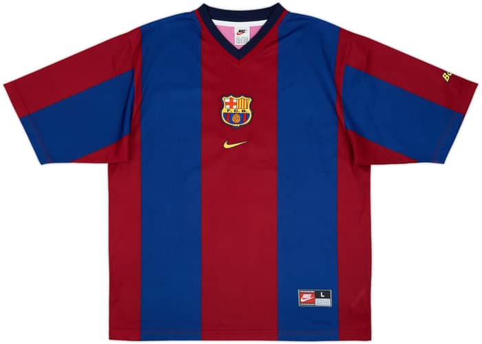 1998-00 Barcelona Basic Home Shirt Rivaldo #11 - 9/10 - (L)