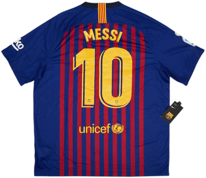 2018-19 Barcelona Camiseta Local Messi #10 (XL)