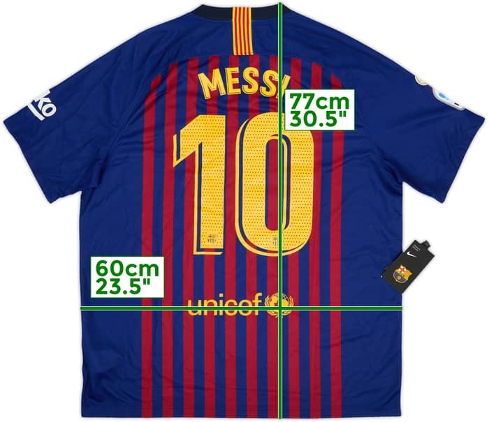 2018-19 Barcelona Camiseta Local Messi #10 (XL)