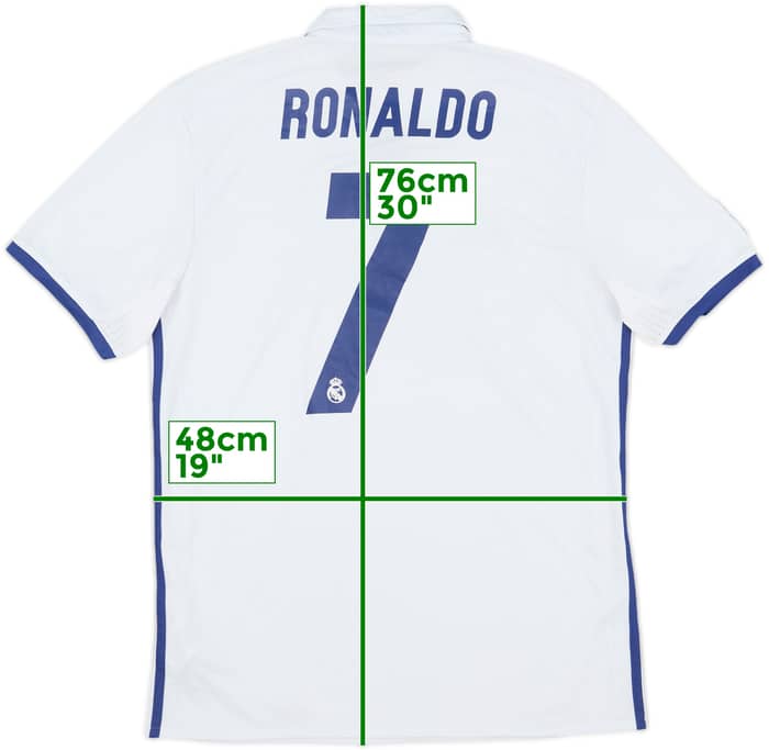 2016-17 Real Madrid Home Shirt Ronaldo #7 - 6/10 - (M)