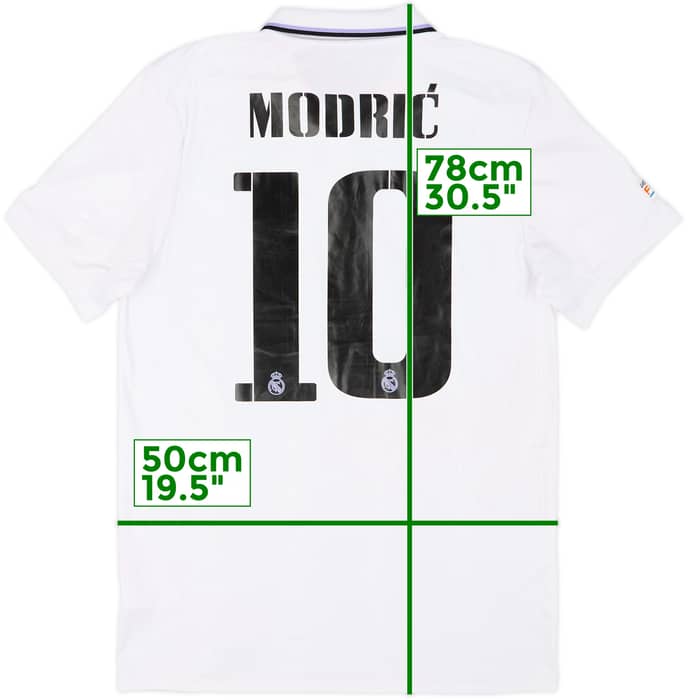 2022-23 Real Madrid Home Shirt Modric #10 - 4/10 - (M)