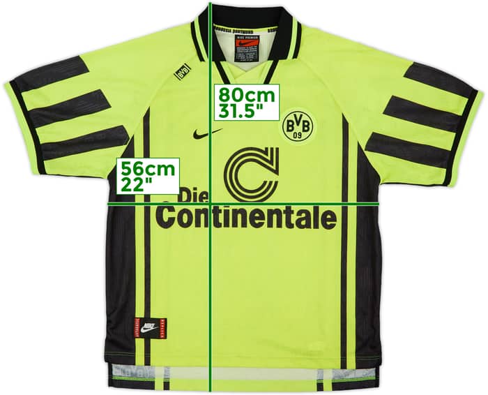 1996-97 Borussia Dortmund Home Shirt - 8/10 - (XL)