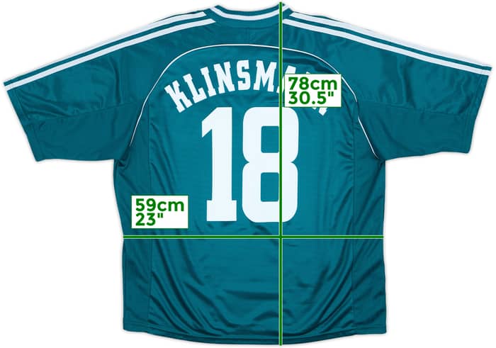 1998-00 Germany Away Shirt Klinsmann #18 - 8/10 - (XL)