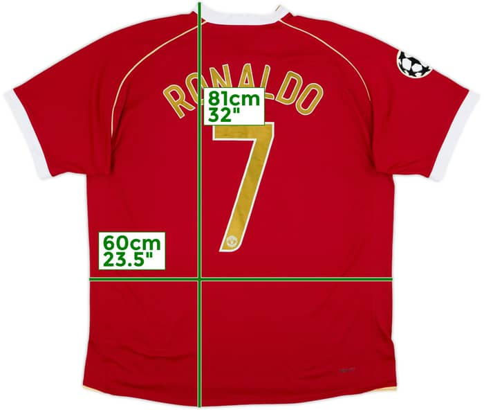 2006-07 Manchester United Home Shirt Ronaldo #7 - 10/10 - (XL)