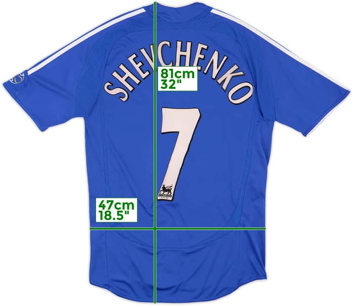 2006-08 Chelsea Home Shirt Shevchenko #7 - 6/10 - (M)