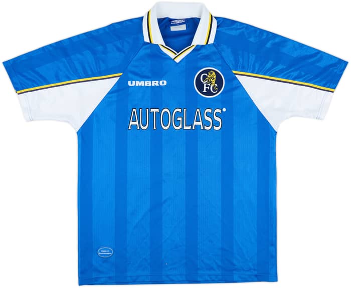 1997-99 Chelsea Home Shirt Zola #25 - 8/10 - (XL)