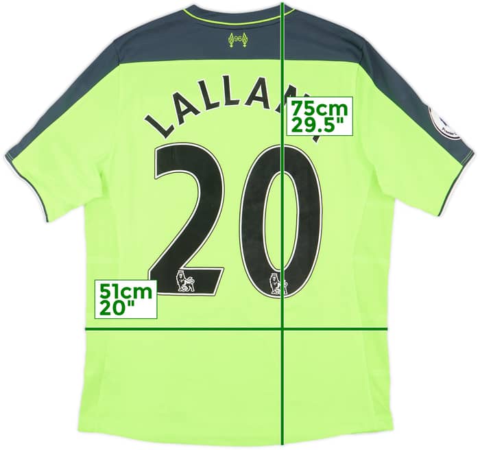 2016-17 Liverpool Third Shirt Lallana #20 - 7/10 - (M)