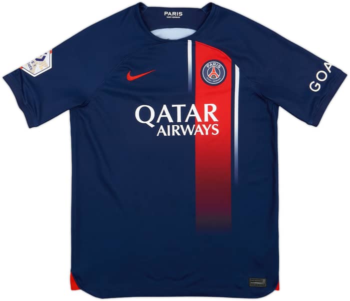 2023-24 Paris Saint-Germain Home Shirt Mbappe #7 - 7/10 - (XL.Boys)