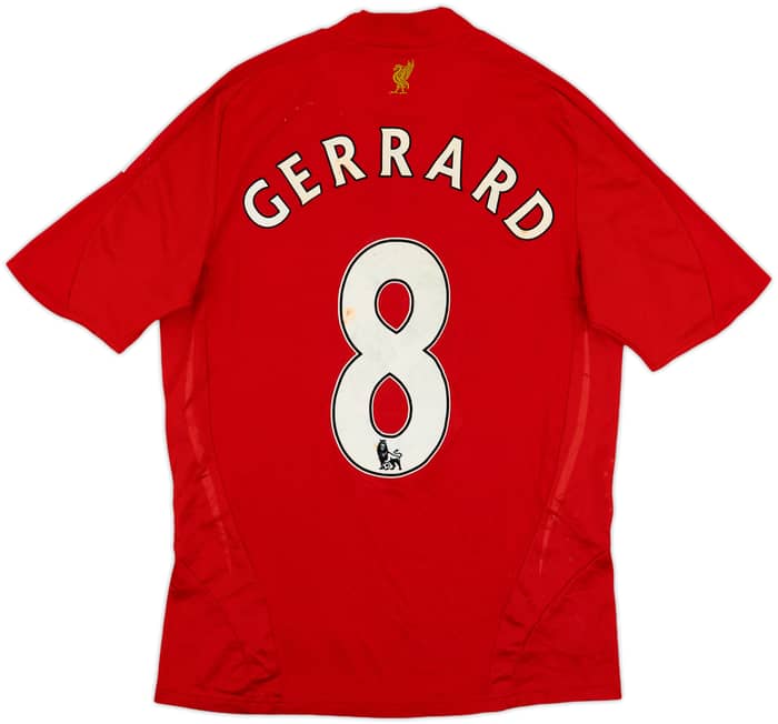 2008-10 Liverpool Home Shirt Gerrard #8 - 4/10 - (S)