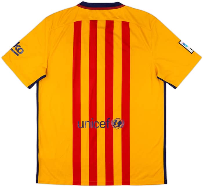 2015-16 Barcelona Away Shirt - 4/10 - (L)