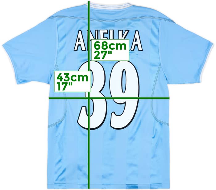 2003-04 Manchester City Home Shirt Anelka #39 - 5/10 - (S)