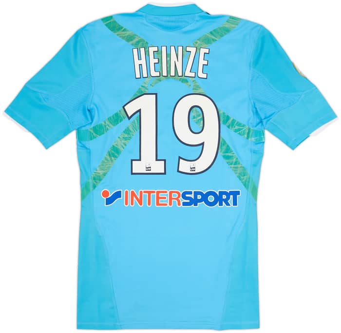 2010-11 Olympique Marseille Player Issue TechFit Away Shirt Heinze #19 (L)