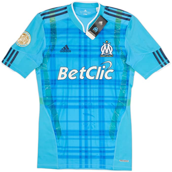 2010-11 Olympique Marseille Player Issue TechFit Away Shirt Heinze #19 (L)