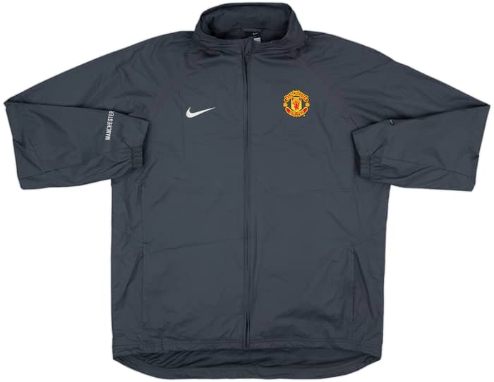 2005-06 Manchester United Nike Hooded Rain Jacket - 6/10 - (L)
