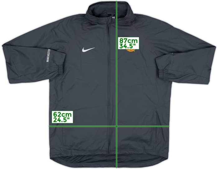 2005-06 Manchester United Nike Hooded Rain Jacket - 6/10 - (L)