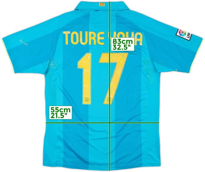 2007-09 Barcelona Away Shirt Yaya Toure #17 - 5/10 - (L)