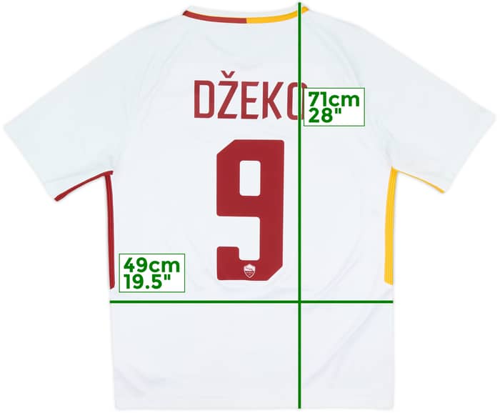 2017-18 Roma Away Shirt Dzeko #9 - 7/10 - (M)