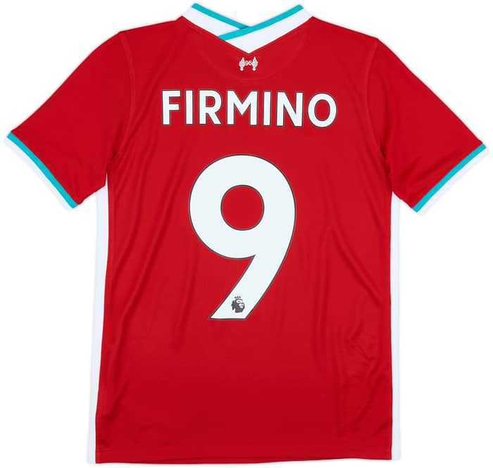 2020-21 Liverpool Home Shirt Firmino #9 - 8/10 - (L.Boys)