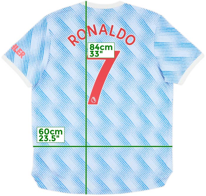 2021-22 Manchester United Authentic Away Shirt Ronaldo #7 - 9/10 - (XL)