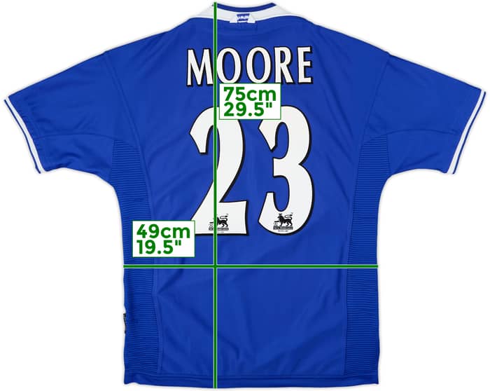 1999-00 Everton Home Shirt Moore #23 - 8/10 - (M)