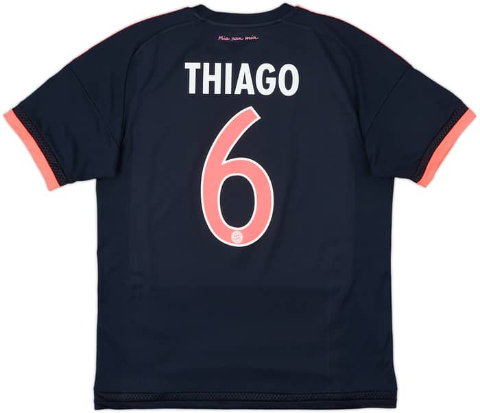 2015-16 Bayern Munich Third Shirt Thiago #6 - 10/10 - (M)
