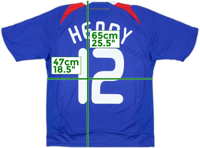 2007-08 France Home Shirt Henry #12 - 9/10 - (XL.Boys)