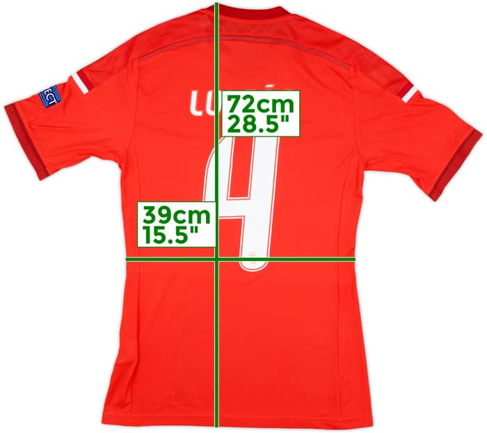 2014-15 Benfica Player Issue Home Shirt Luisao #4 - 8/10 - (S)