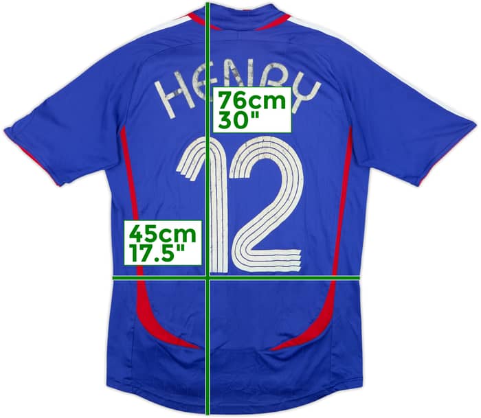 2006-07 France Home Shirt Henry #12 - 5/10 - (S)