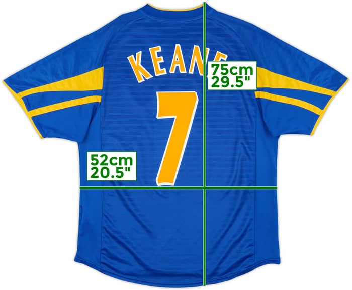 2001-03 Leeds United Away Shirt Keane #7 - 9/10 - (L)