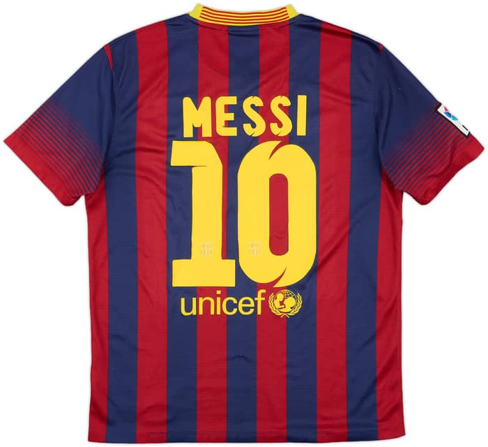 2013-14 Barcelona Home Shirt Messi #10 - 6/10 - (M)