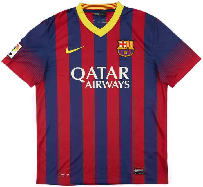 2013-14 Barcelona Home Shirt Messi #10 - 6/10 - (M)