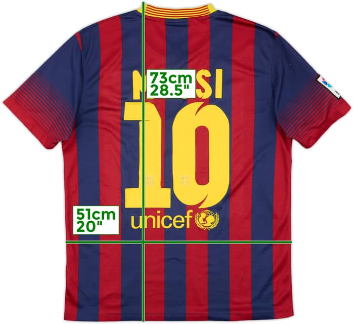 2013-14 Barcelona Home Shirt Messi #10 - 6/10 - (M)
