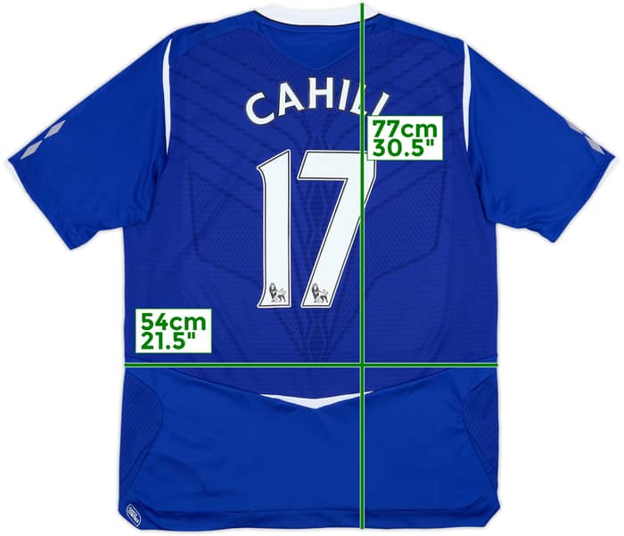 2008-09 Everton Home Shirt Cahill #17 - 10/10 - (L)