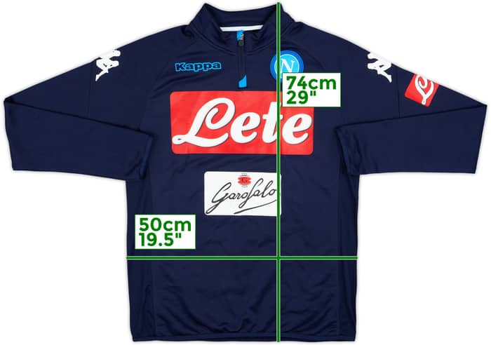 2017-18 Napoli Kappa 1/4 Zip Drill Top - 7/10 - (M)