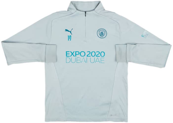 2021-22 Manchester City Player Issue Puma 1/4 Zip Drill Top #19 - 5/10 - (M)