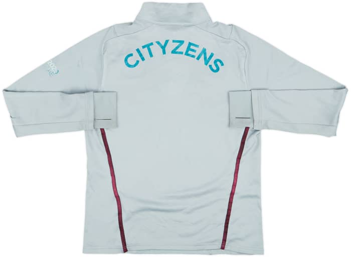 2021-22 Manchester City Player Issue Puma 1/4 Zip Drill Top #19 - 5/10 - (M)