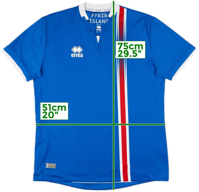 2016-18 Iceland Home Shirt - 8/10 - (M)