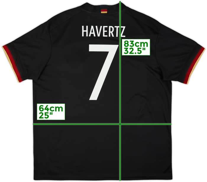 2020-21 Germany Away Shirt Havertz #7 - 9/10 - (XXL)