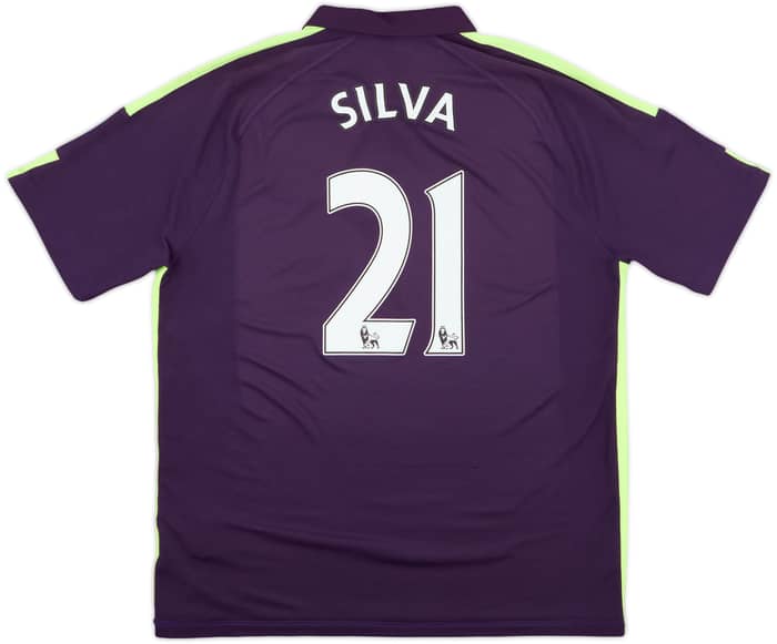 2014-15 Manchester City Third Shirt Silva #21 - 8/10 - (XL)